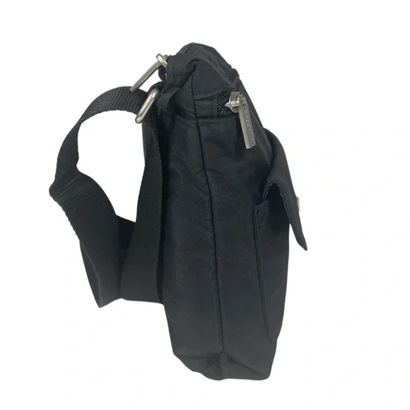 Baggallini Cruiser Slim Small Crossbody Organizer Bag Shoulder Black Nylon Purse - Picture 4 of 6